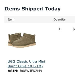 COPY - UGG classic ultra mini- burnt olive 🫒